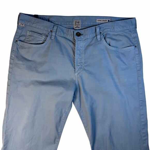 Citizens Of Humanity Mens Straight Leg Light Blue Pants Sz 38 Preppy Comfy Pants - Picture 2 of 12